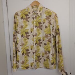 BACKER FLORAL BUTTON DOWN SHIRT SIZE LARGE